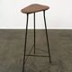 Modernist iron tripod pedestal / stool