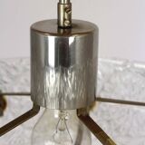 Lampe à Suspension Sculpturale Vintage en Verre par Kamenický Šenov, 1970s