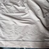 Linen & cotton sheet and pillowcases Beautiful hand-embroidered set