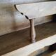 Vaisselier en bois ciré , haut de buffet antique