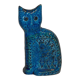 Cat by Aldo Londi for Bitossi in blue ceramic