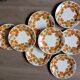 8 Digoin seventies floral dessert plates