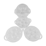 Suite of 6 snail plates in Pyrex