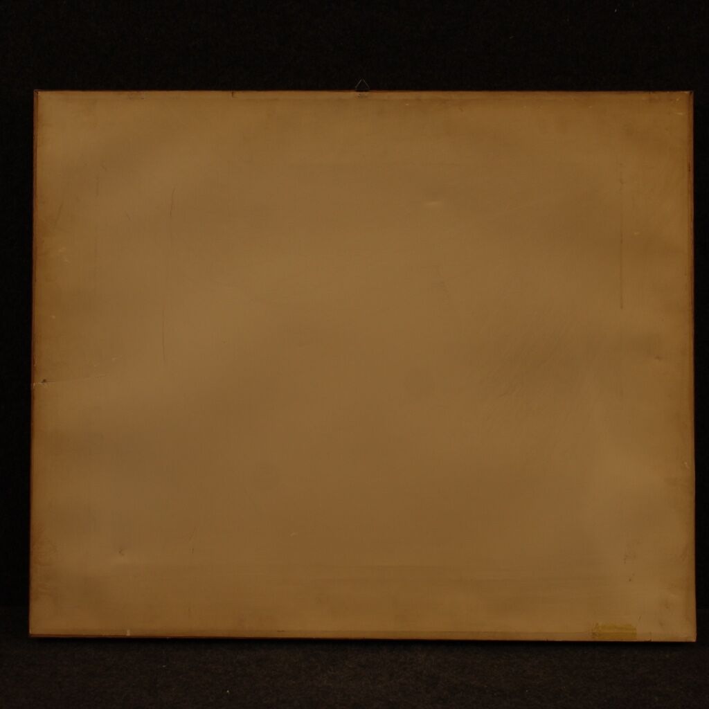 Italian landscape painting in Impressionist style from 20th century