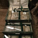 Housewife 151 pieces silver metal boulenger