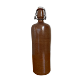 Bouteille en grès marron vintage