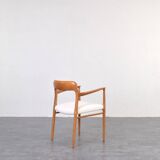 Chaise de salle à manger danoise modèle 56 du milieu du siècle par Niels O. Møller pour J.L. Møller