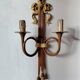 bronze-painted metal wall light, 2 lights, Napoléon III style lamp