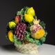 Majolica ceramic Italian fruit piece