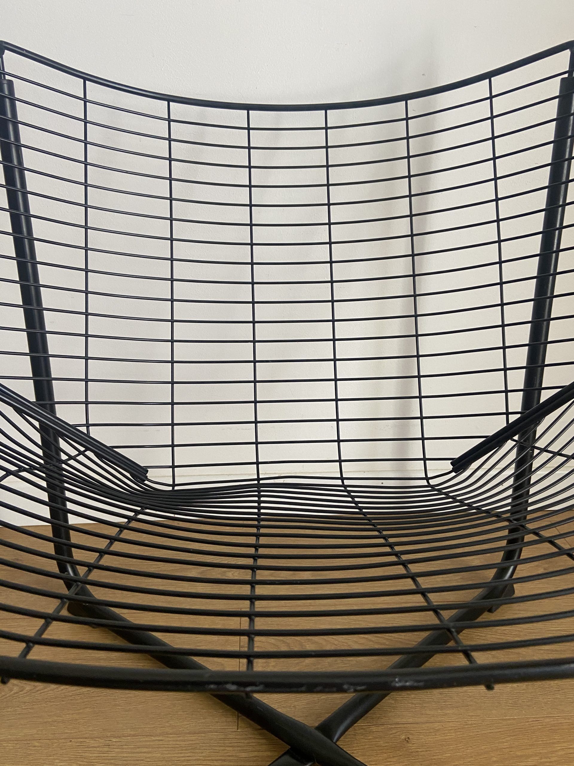 Black räane armchair by niels gammelgaard for ikea