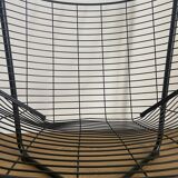 Black räane armchair by niels gammelgaard for ikea