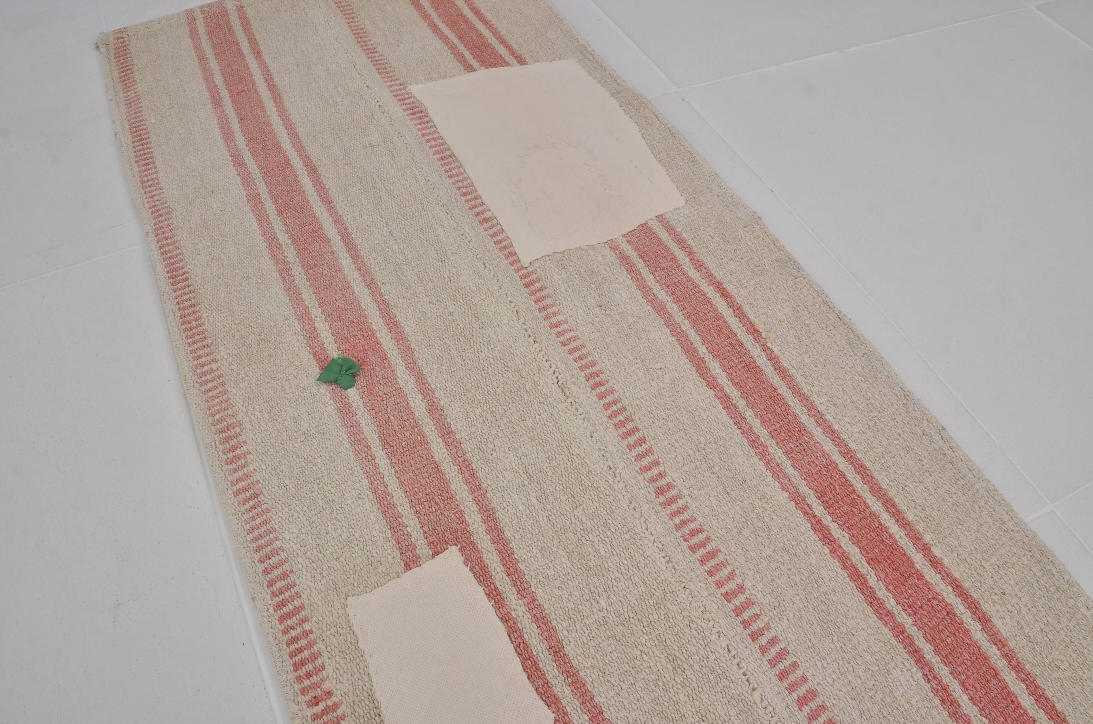 Decorative Anatolian Hemp Runner sku 3945