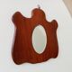 Small vintage free-form beveled mirror from the 60s