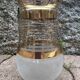 Gilded glass vase signed Fains – France, circa 1950