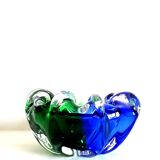 Cobalt blue Murano ashtray 1970