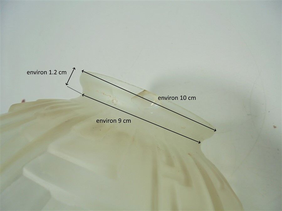 Art Deco globe ceiling lamp