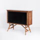 Vintage bar counter in caning and rattan. France, 1950s.