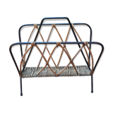 Metal and wicker magazine door
