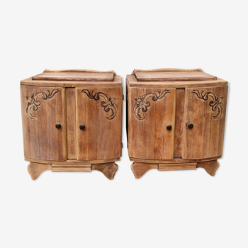 Art Deco bedside pair