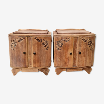 Paire de chevets art déco