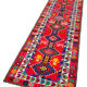 Hand-Knotted Unique Turkish Multicolor Runner Rug 83 cm x 385 cm