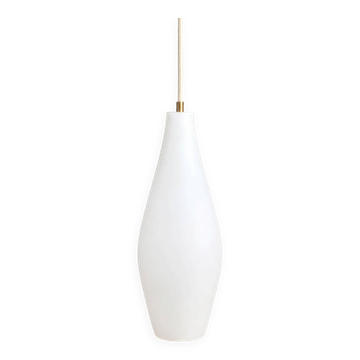Vintage suspension in white opaline – 1960s/70s