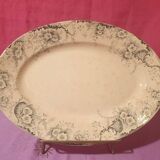 Two oval dishes Boulenger Choisy le Roi Derby Terre de fer