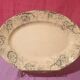 Two oval dishes Boulenger Choisy le Roi Derby Terre de fer
