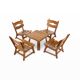 Set of 4 lounge chairs and coffee table by Dittmann & Co for AWA, The Netherlands 1960s