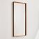 Framed mirror in teak