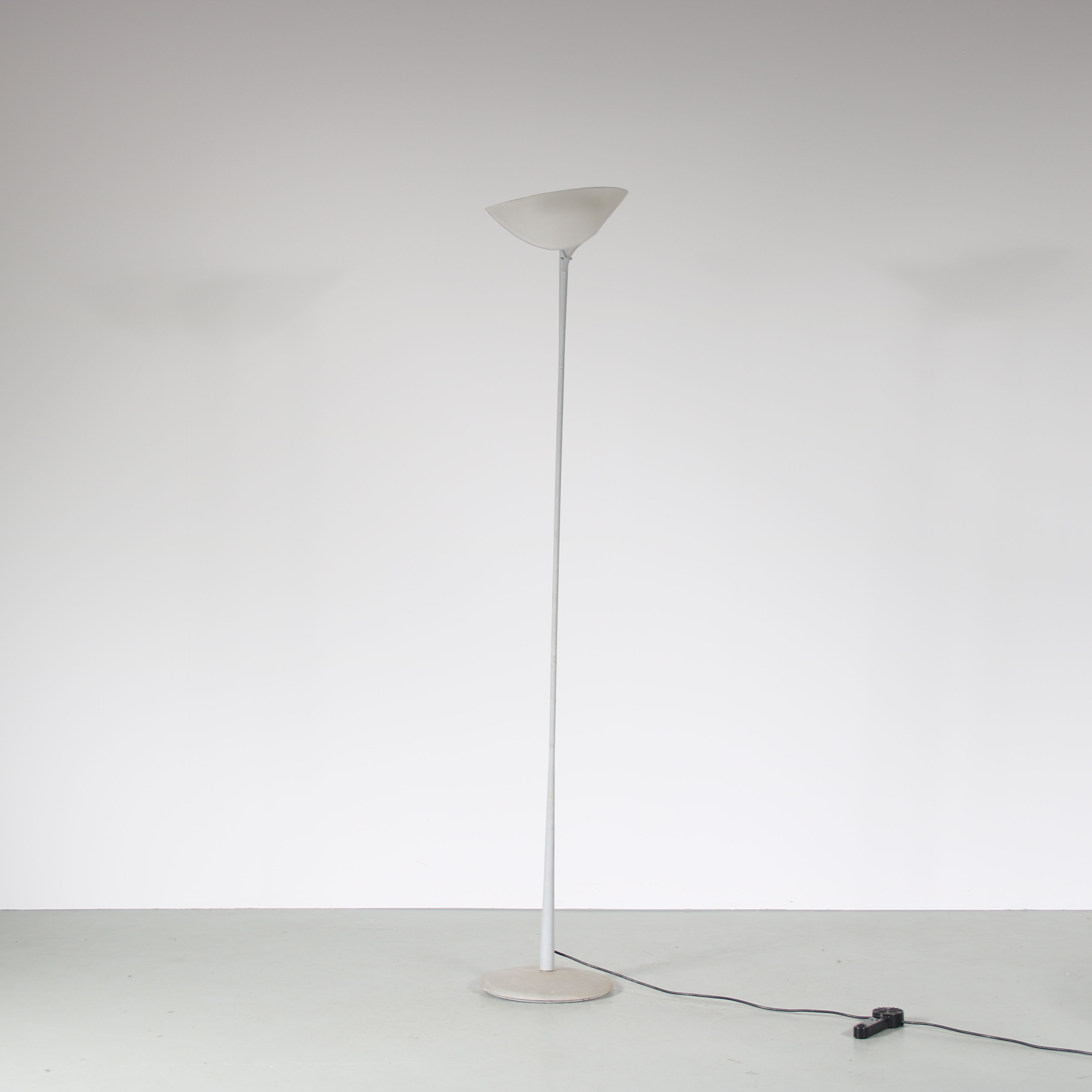1970s Floor lamp with matte glass by Relco, Italy