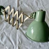 Workshop lamp on accordion arm.