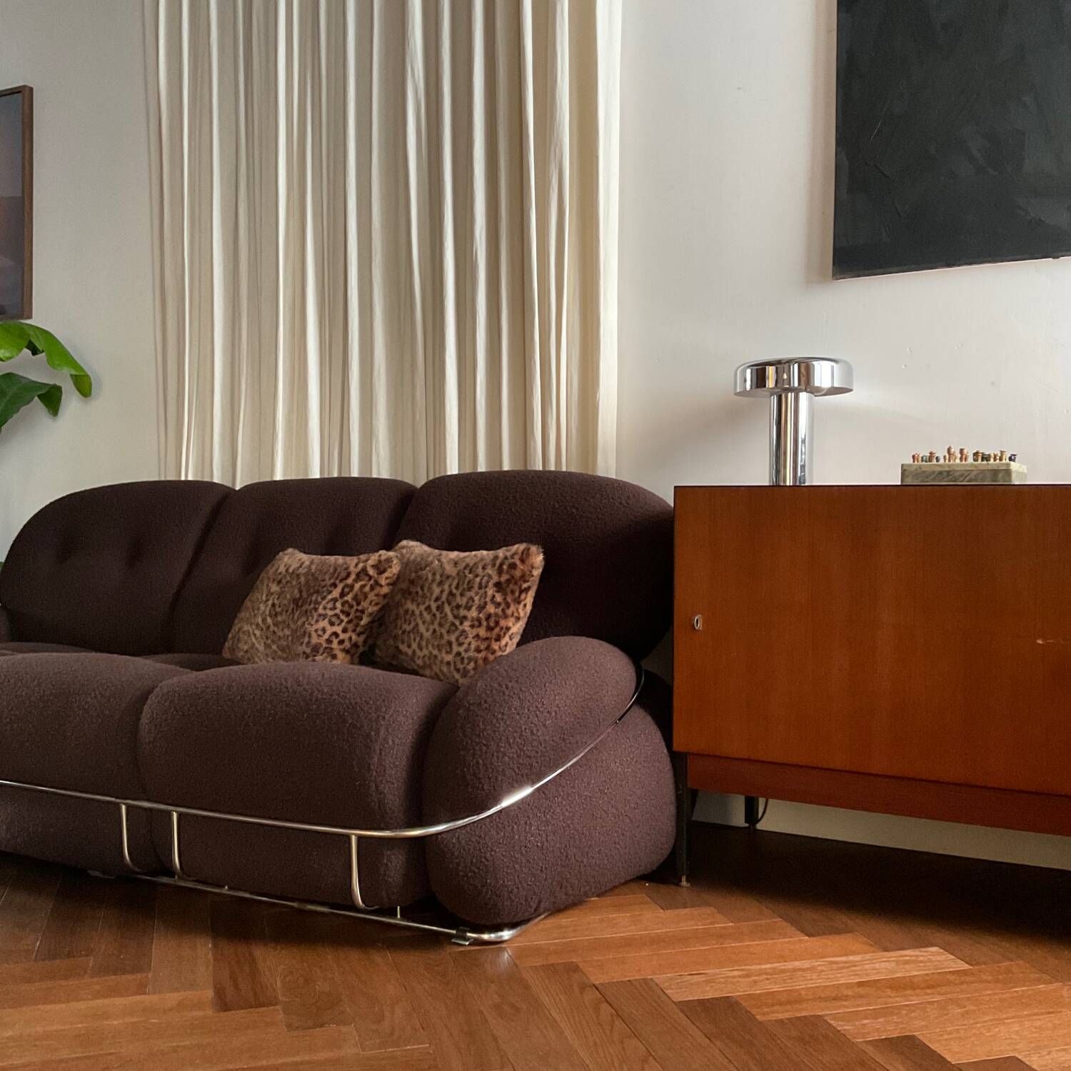 OKAY three-seater sofa by Adriano Piazzesi vintage Italian design 1970s