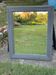 Pair of large sculpted mirrors in painted grey wood, antique style (1900s)