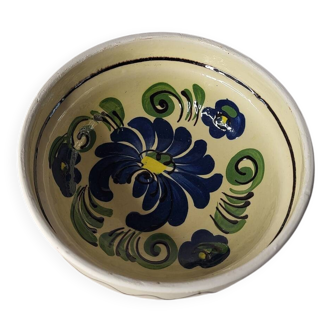 Handmade Ceramic Bowl Blue Flower