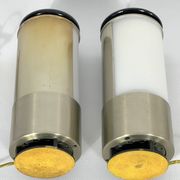 Mid-century modern pair of rare labeled Lumi Milano table lamps