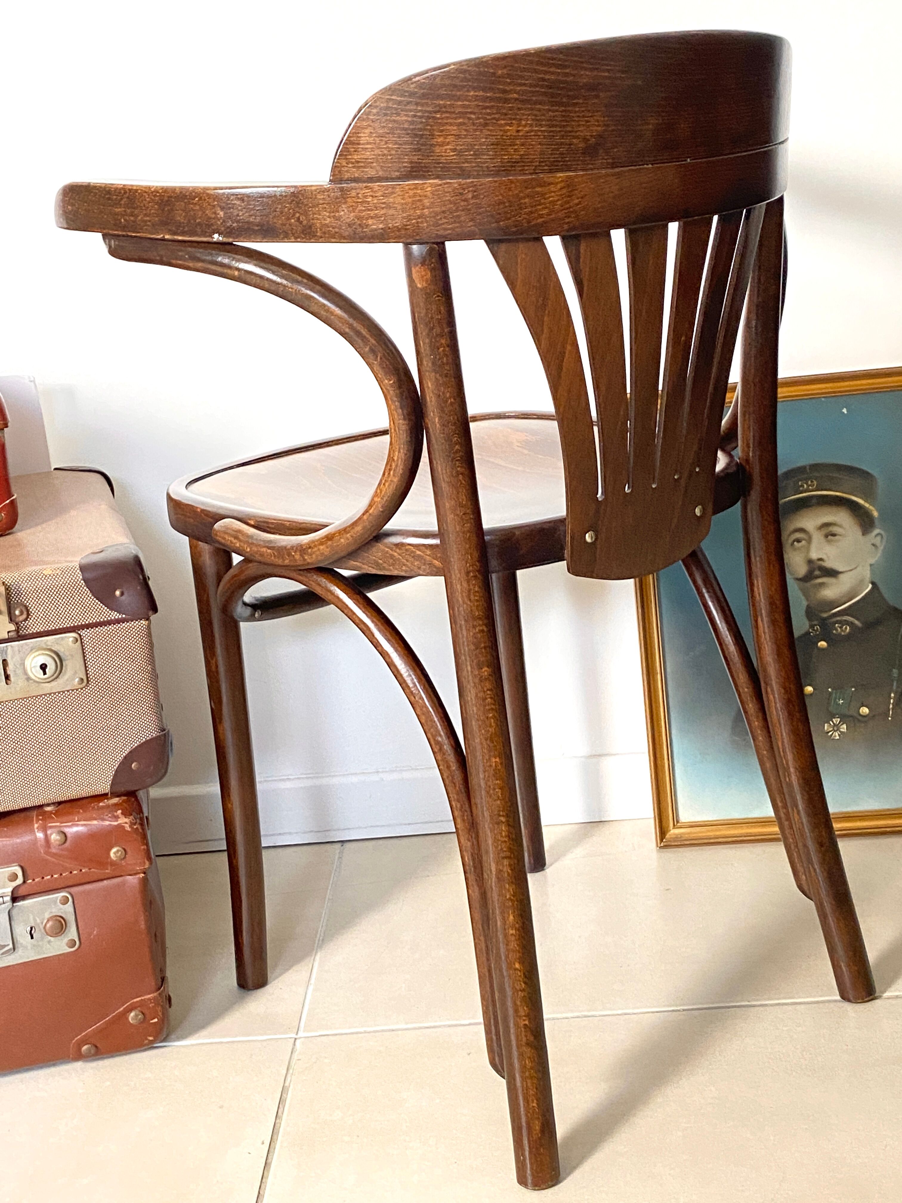 Fauteuil bistrot vintage