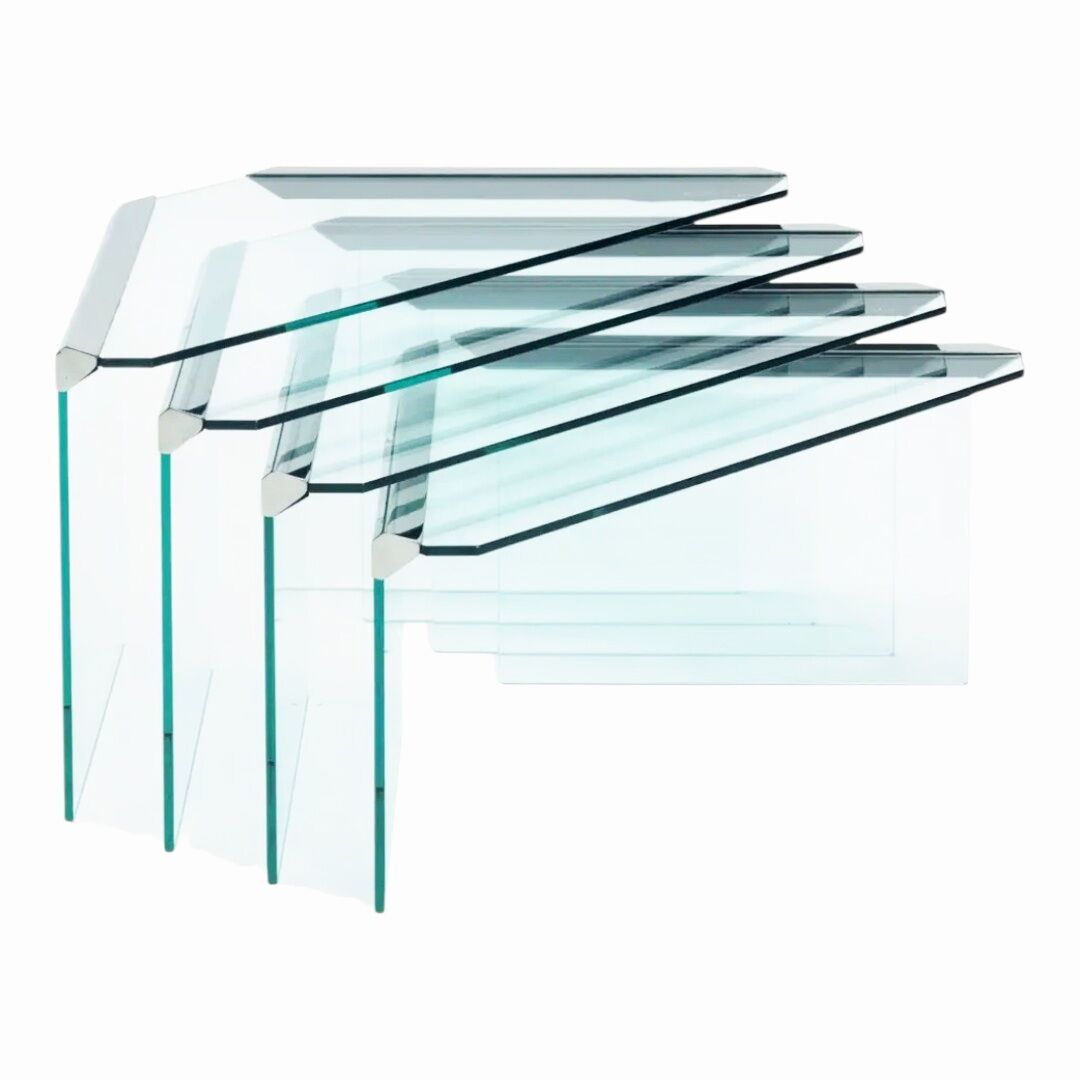 Set of 4 nesting tables, Pierangelo Galotti – Circa 1970