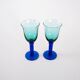 Pair of colourful glasses, Danish design, 1970s, manufactured in Denmark