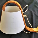 Scandinavian adjustable wall lamp from the 1960s/1970s in wood