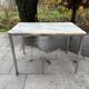 Table à manger marbre chrome années 70