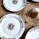 Lot of 6 vintage dessert plates