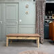 Large patinated farmhouse coffee table