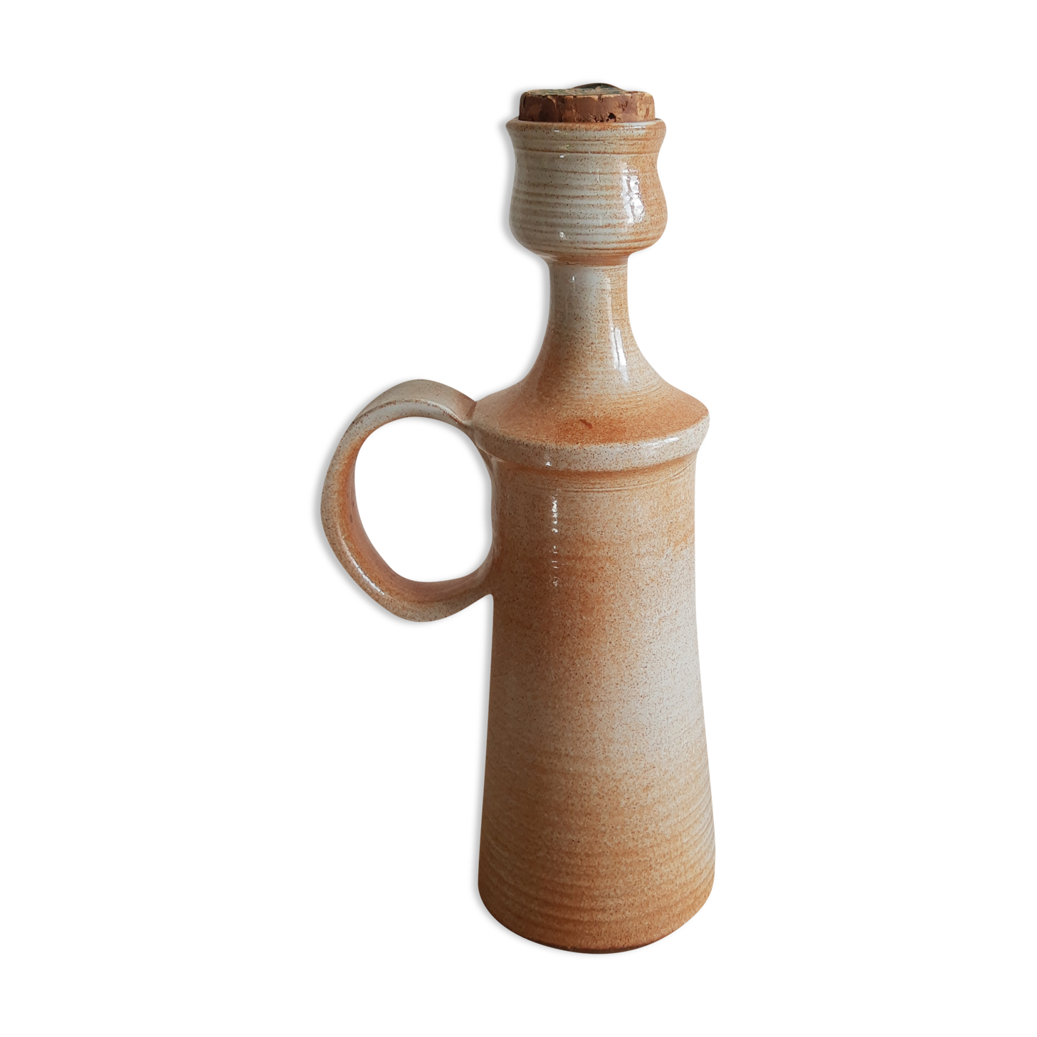 Stoneware bottle with cork - vintage