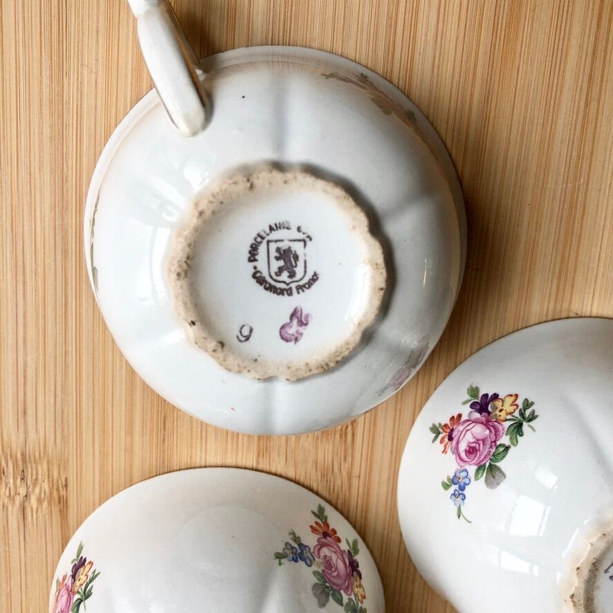 Vintage Saint-Amand Trio Cups