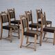 Années 1970, ensemble de 6 chaises de salle à manger danoises, très bon état d'origine, bois de chêne.