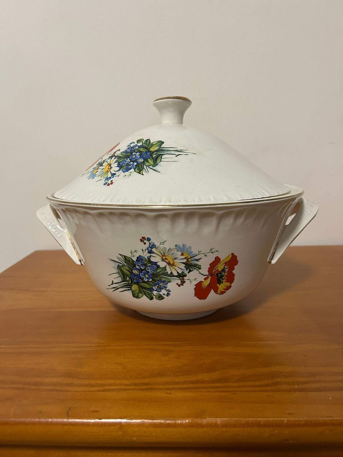 Antique Soup Tureen Digoin & Sarreguemines - RENAUD Model - French Earthenware