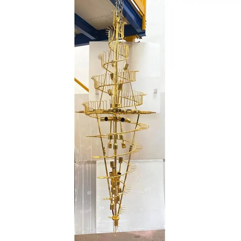 Oversized Contemporary Murano Glass Chandelier, “Quadriedro” Design in Fumé