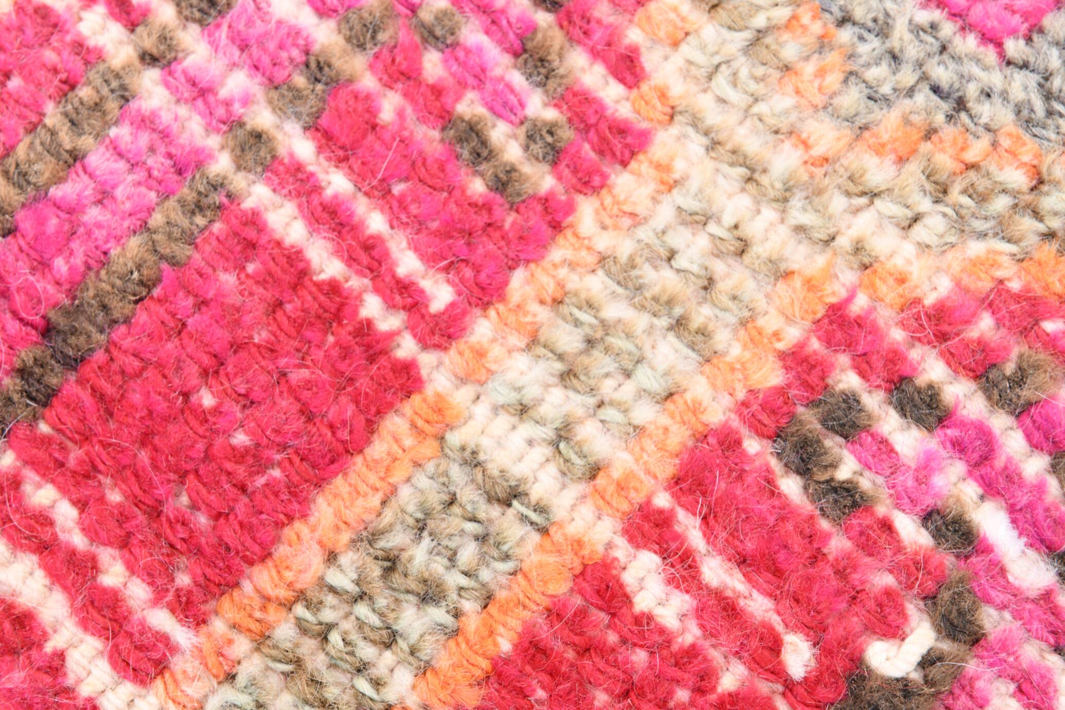 Red & Brown Oriental Persian Runner Rug, 84x334Cm