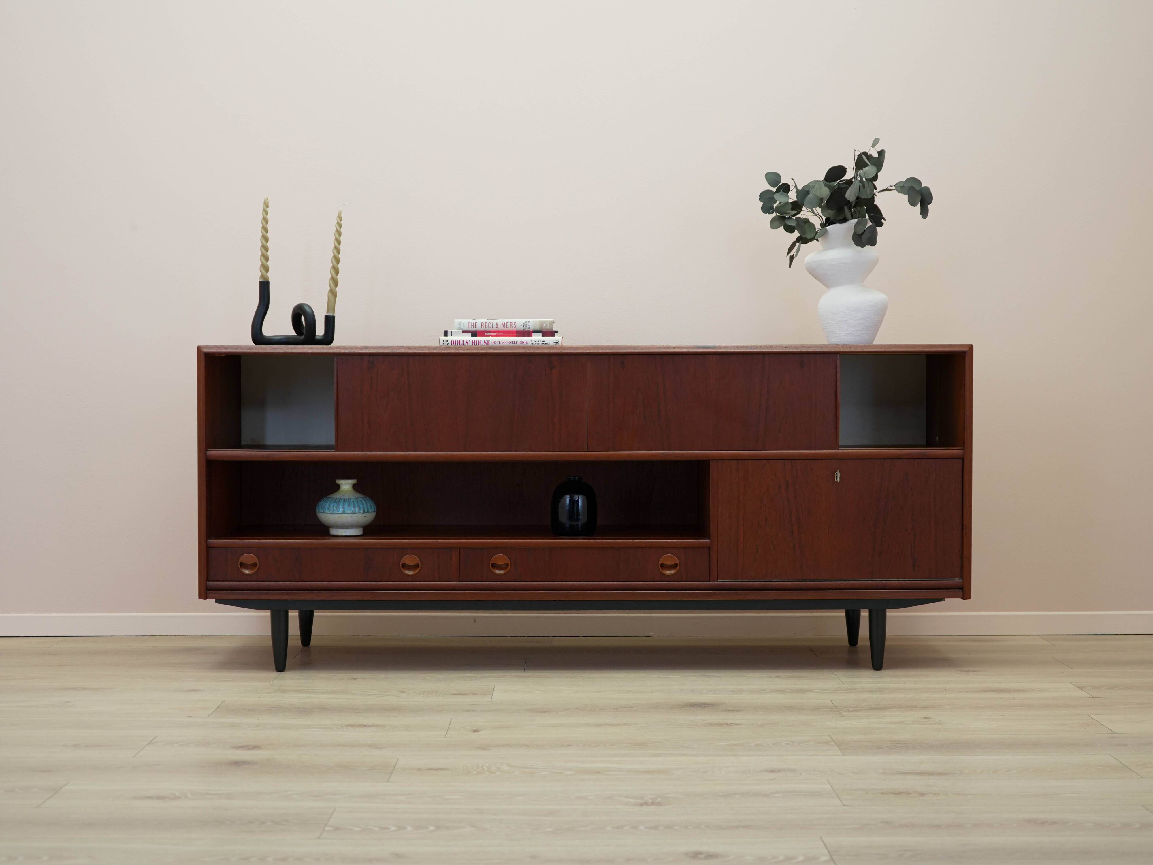 Teak sideboard, Danish design, 1970s, made in Denmark